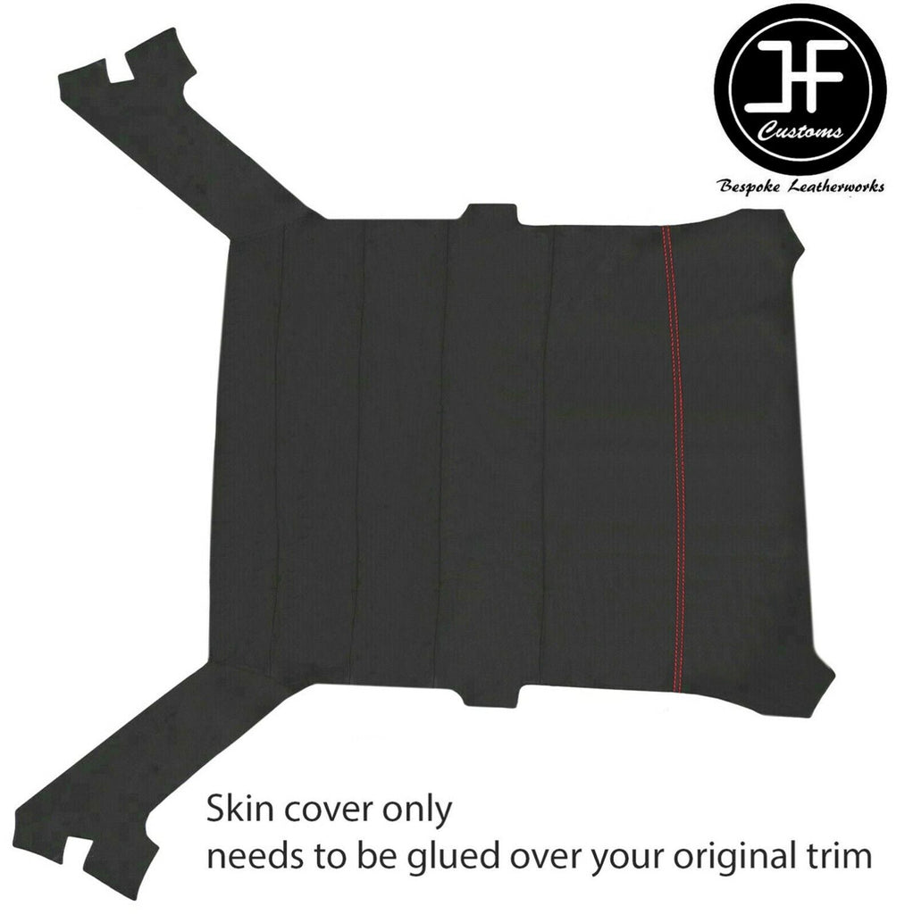 RED STITCH DARK GREY LUXE HEADLINER NON SUN ROOF COVER FOR BMW E30 SALOON
