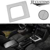 WHITE LEATHER COVERED MANUAL SHIFT SURROUND TRIM + FRAME FOR FORD MUSTANG 87-93