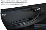 BLUE STITCHING 2X DOOR CARD TRIM  SKIN COVERS FITS PORSCHE 986 BOXSTER 96-04
