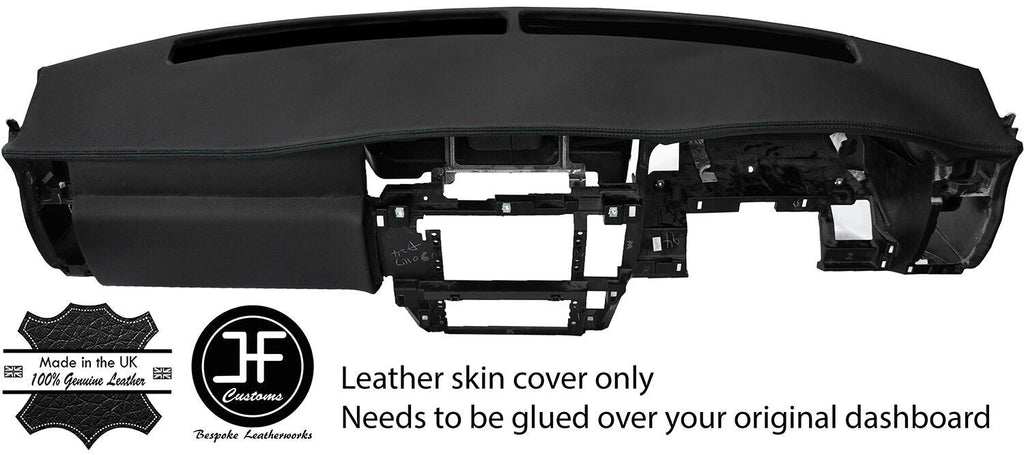 BLACK STITCH DASH DASHBOARD REAL LEATHER COVER FITS NISSAN PATROL Y61 CUSTOM NEW