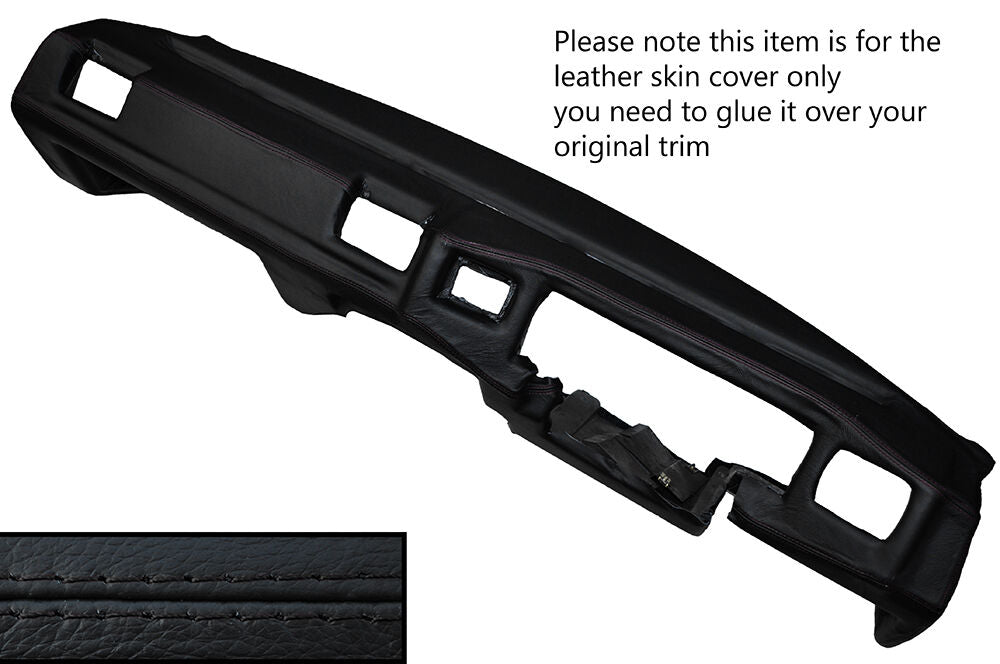 BLACK STITCHING DASH DASHBOARD LEATHER SKIN COVER FITS RENAULT ALPINE GTA V6