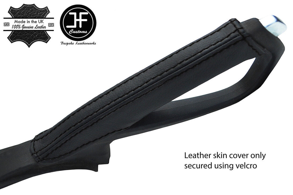 BLACK STITCH TOP GRAIN REAL LEATHER HANDBRAKE COVER FOR MAZDA RX8 03-12 STYLE 2