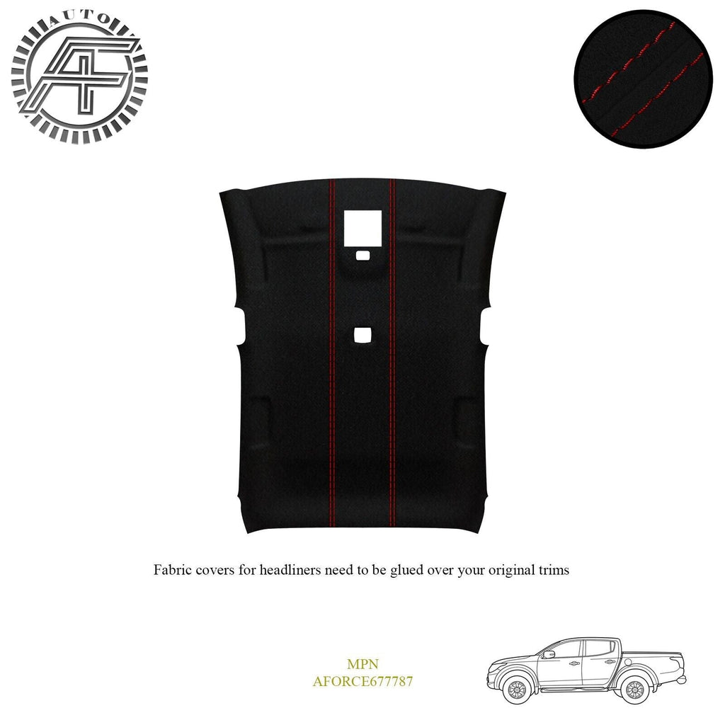 LUXE SUEDE HEADLINER COVER FITS MITSUBISHI L200 MK5 4-DOOR PICKUP 2014-2023