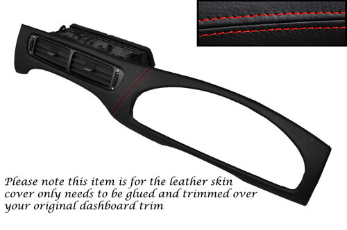 RED STITCH FITS JAGUAR S TYPE 99-07 DASH DASHBOARD SURROUND LTHR SKIN COVER