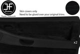BLACK STITCH 2X DOOR CARD TRIM SUEDE COVERS FOR BMW 8 SERIES E31 1990-1999