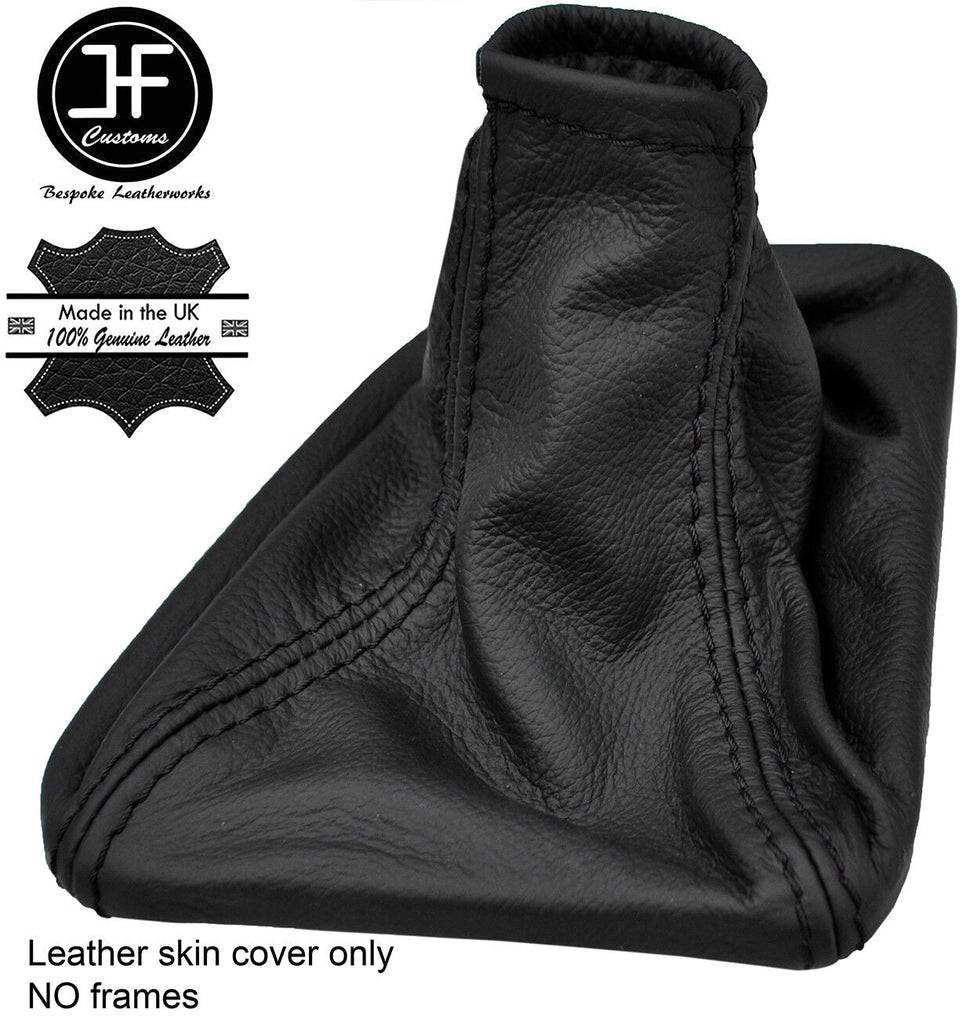 BLACK STITCH TOP GRAIN LEATHER GEAR GAITER FITS MERCEDES SPRINTER 2001-2005