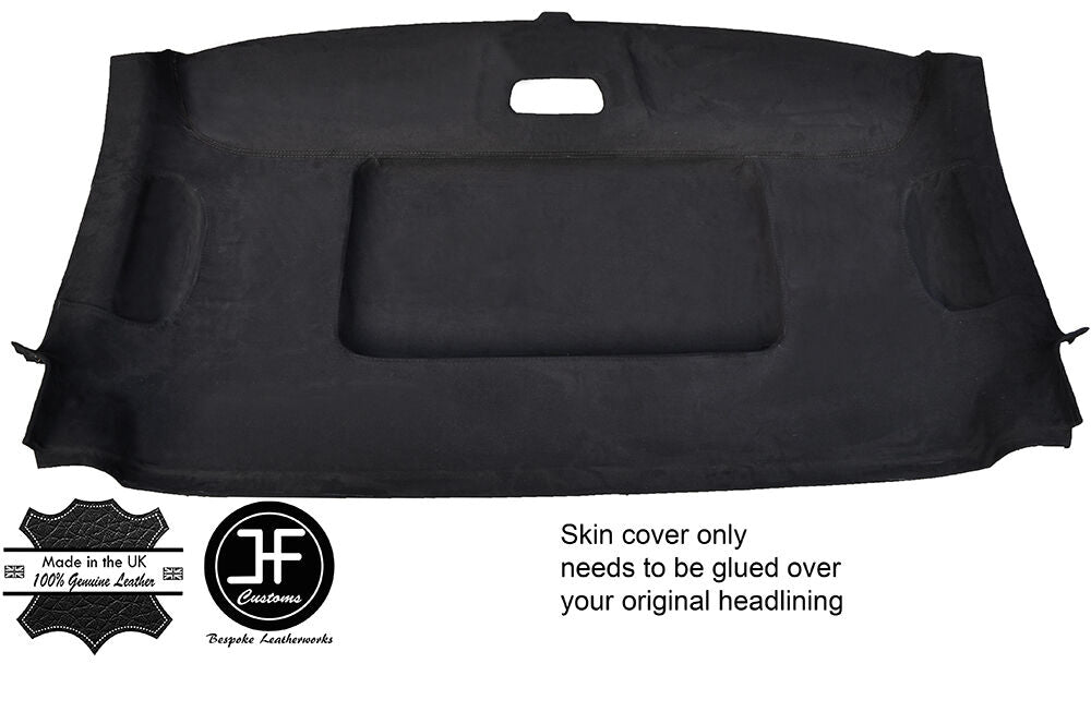 BLACK STITCH ROOF HEADLINING LUXE SUEDE COVER FOR MERCEDES W639 VITO VIANO 04-09