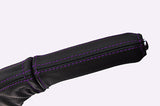 purple stitch FITS HONDA PRELUDE 92-96 4th GEN LTHR HANDBRAKE HANDLE COVER ONLY