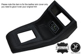 BLACK STITCHING CONSOLE GEAR SURROUND LEATHER COVER FITS FORD ESCORT MK2