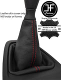 RED STITCH TOP GRAIN LEATHER MANUAL GEAR GAITER FITS PEUGEOT EXPERT 2017+