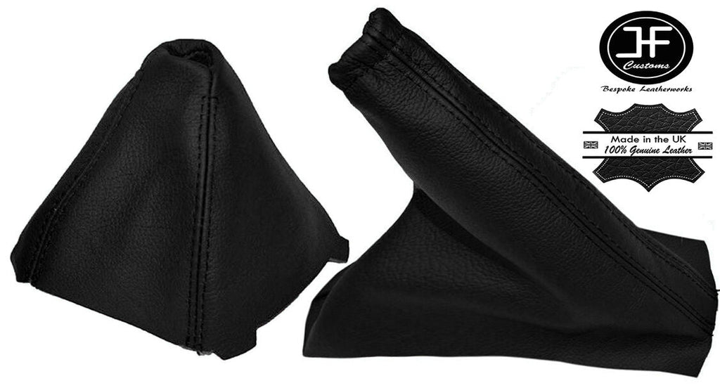 BLACK LEATHER  FITS VOLVO S60 2000-2007 MANUAL GEAR  HANDBRAKE GAITER LEATHER