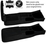 BLACK STITCH CENTRE CONSOLE & ARMREST SUEDE COVERS FITS NISSAN S14 SILVA 94-98