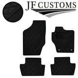 BLACK DIAMOND STITCH VINYL 4X TAILORED FLOOR CARPETS FOR CITROEN DS4 10-18 JF1