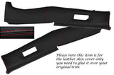 RED STITCH FITS TRIUMPH STAG MK1 MK2 2X B POST PILLAR LEATHER SKIN COVERS ONLY