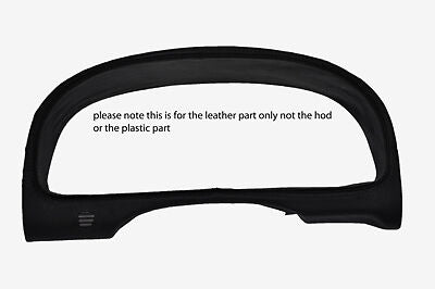 black stitch FITS SUBARU IMPREZA 98-00 GAUGE HOOD SPEEDO LEATHER COVER ONLY