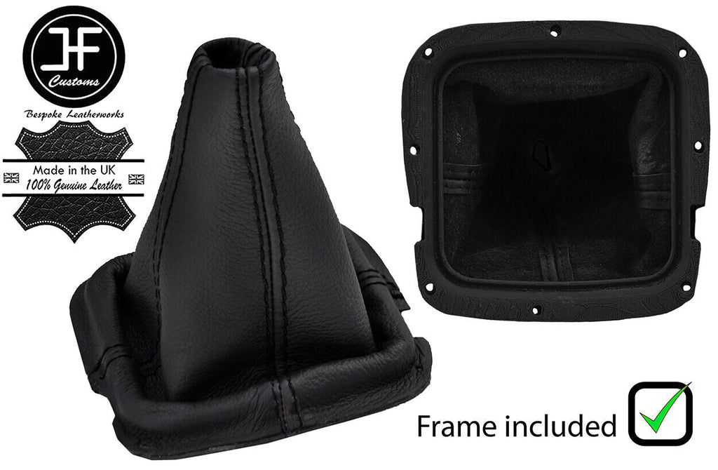 BLACK STITCH LEATHER MANUAL GEAR GAITER+PLASTIC FRAME FOR TOYOTA CAMRY 91-96