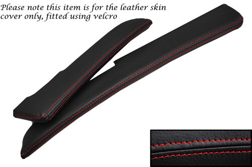 RED STITCH FITS LOTUS ELISE EXIGE S2 2001-2006 2X SUN VISORS LEATHER COVERS