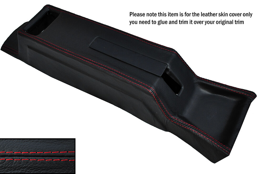 RED STITCHING CENTRE CONSOLE LEATHER SKIN COVER FITS ALFA ROMEO 33 CUSTOM NEW
