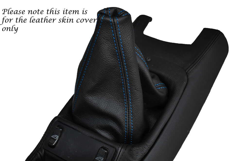 BLUE STITCHING LEATHER GEAR GAITER FITS FORD SIERRA RS COSWORTH MK1 CUSTOM NEW