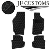 WHITE DIAMOND STITCH VINYL 4XTAILORED FLOOR CARPET FOR VW FOX 06-20 JF1