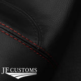 D RED STITCH 2X REAR SIDE QUARTER TRIM LEATHER COVERS FITS FORD MUSTANG 99-04