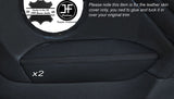 BLACK STITCH 2X REAR DOOR ARMREST LEATHER COVERS FITS ALFA ROMEO GT 2003-2010