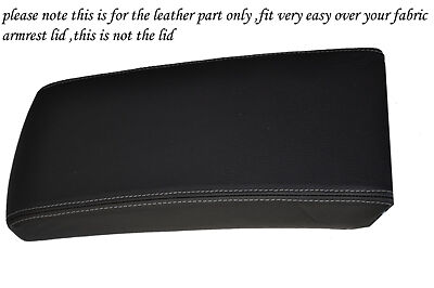 FITS GREY STITCH VW PASSAT B6 2005-2011 LEATHER ARMREST COVER ONLY CUSTOM NEW