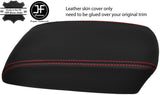 RED STITCH TOP GRAIN LEATHER ARMREST COVER FITS MAZDA CX5 CX-5 2012-2015