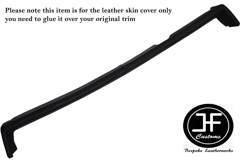 BLACK STITCH UNDER DASH DASHBOARD PAD LEATHER COVER FITS PORSCHE 914 EARLY TYPE