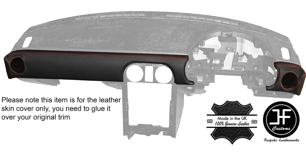 RED STITCH DASH PAD TRIM LEATHER COVER FITS MAZDA MX5 MK1 MIATA 89-97 STYLE 2