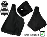 BLACK  STITCH LEATHER MANUAL GEAR GAITER+PLASTIC FRAME FOR MERCEDES CITAN 12-19