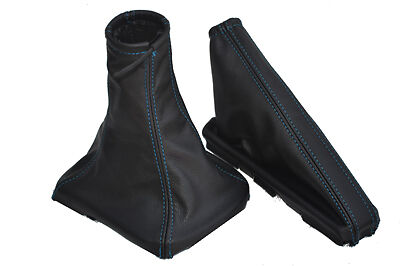 FITS CHEVROLET KALOS gear handbrake gaiter blue stitch CUSTOM NEW MADE IN UK