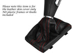 RED STITCHING FITS AUDI A4 B8 2008-2014 AUTO AUTOMATIC LEATHER GEAR GAITER ONLY