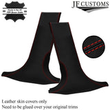 RED STITCH LEATHER & LUXE SUEDE COVERS FOR BMW F30 11-19 SALOON TOP RECOVERY KIT