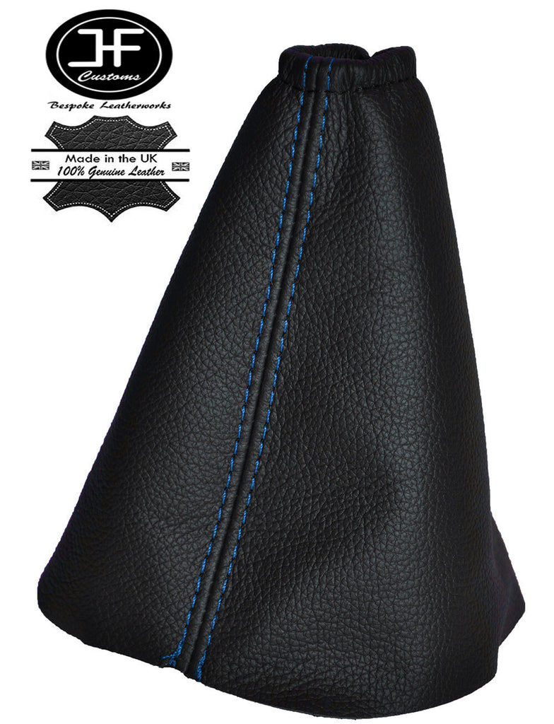 BLUE STITCHING MANUAL LEATHER GEAR GAITER FITS FORD TRANSIT MK7 2006-2013