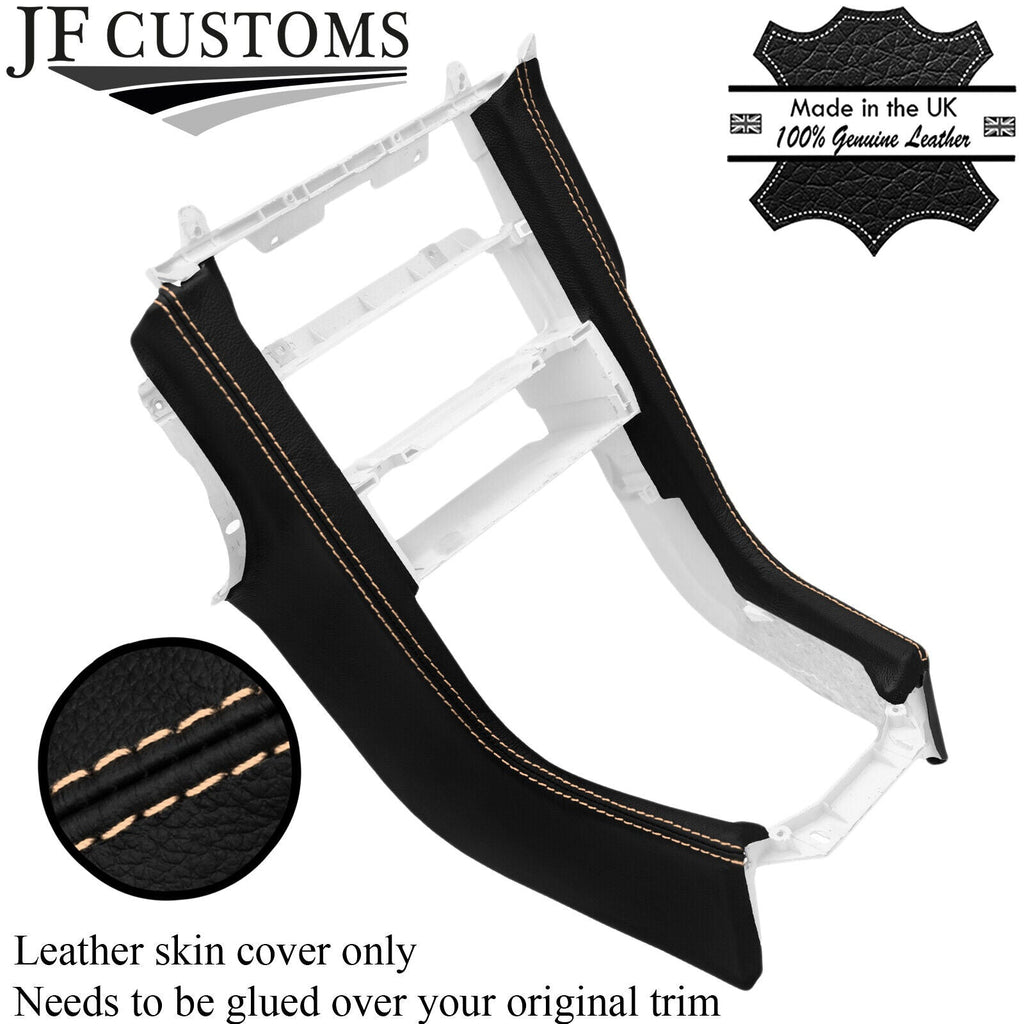 CREAM STITCH LEATHER CENTRE DASH CONSOLE COVERS FITS MERCEDES SLK R170 96-04