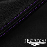 PURPLE STITCHING MANUAL LEATHER GEAR GAITER SHIFT BOOT FITS PONTIAC GTO 04-06