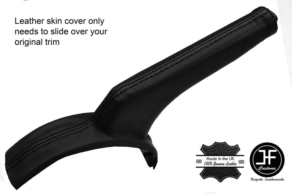 BLACK STITCHING REAL LEATHER HANDBRAKE GAITER FITS NOTE E11 2006-2012 CUSTOM NEW