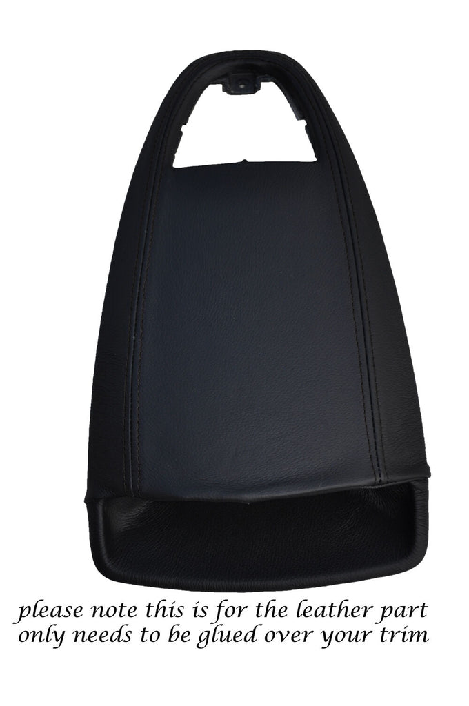 BLACK STITCH DASH CLOCK SURROUND SKIN COVER FITS VAUXHALL OPEL CORSA D 06-14