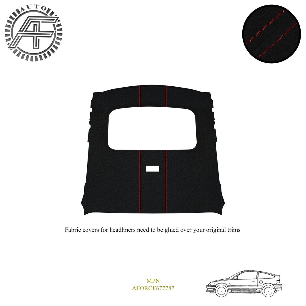 LUXE SUEDE HEADLINER COVER FITS HONDA CIVIC CRX SI HF AF MK3 2D + SUNROOF 83-85