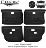 WHITE STITCH LEATHER 4X FRONT REAR DOOR COVER FOR VOLVO 144 145 244 245 264 265