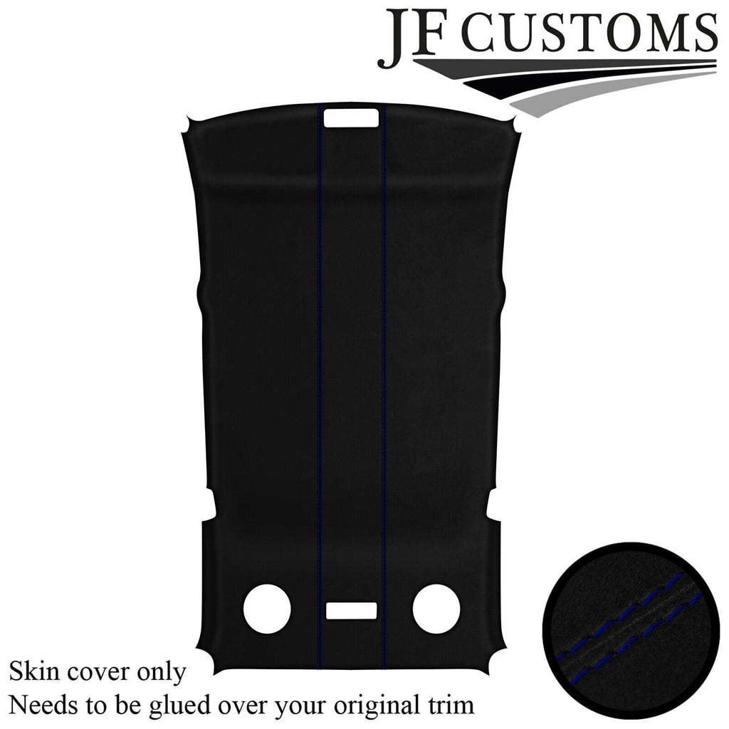 D BLUE STITCH SUEDE ROOF HEADLINER COVER FOR BMW 3 SERIES E36 90-99 TOURING