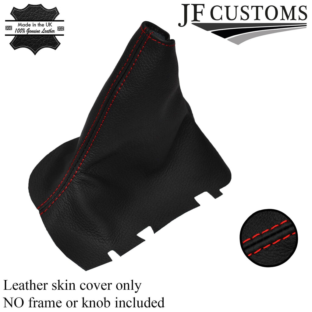 RED STITCH FITS VOLVO S60 2001-2009 HANDBRAKE GAITER LEATHER CUSTOM NEW