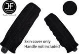 BLACK STITCH HANDBRAKE HANDLE REAL SUEDE COVER FOR CORVETTE C5 1997-2004