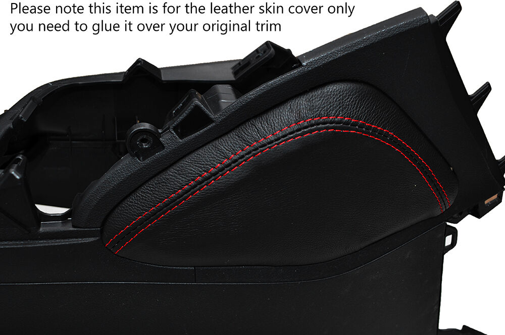 RED STITCH 1X LEATHER KNEE PADS SKIN COVERS FITS HONDA CIVIC SE SE-T EX 2012+