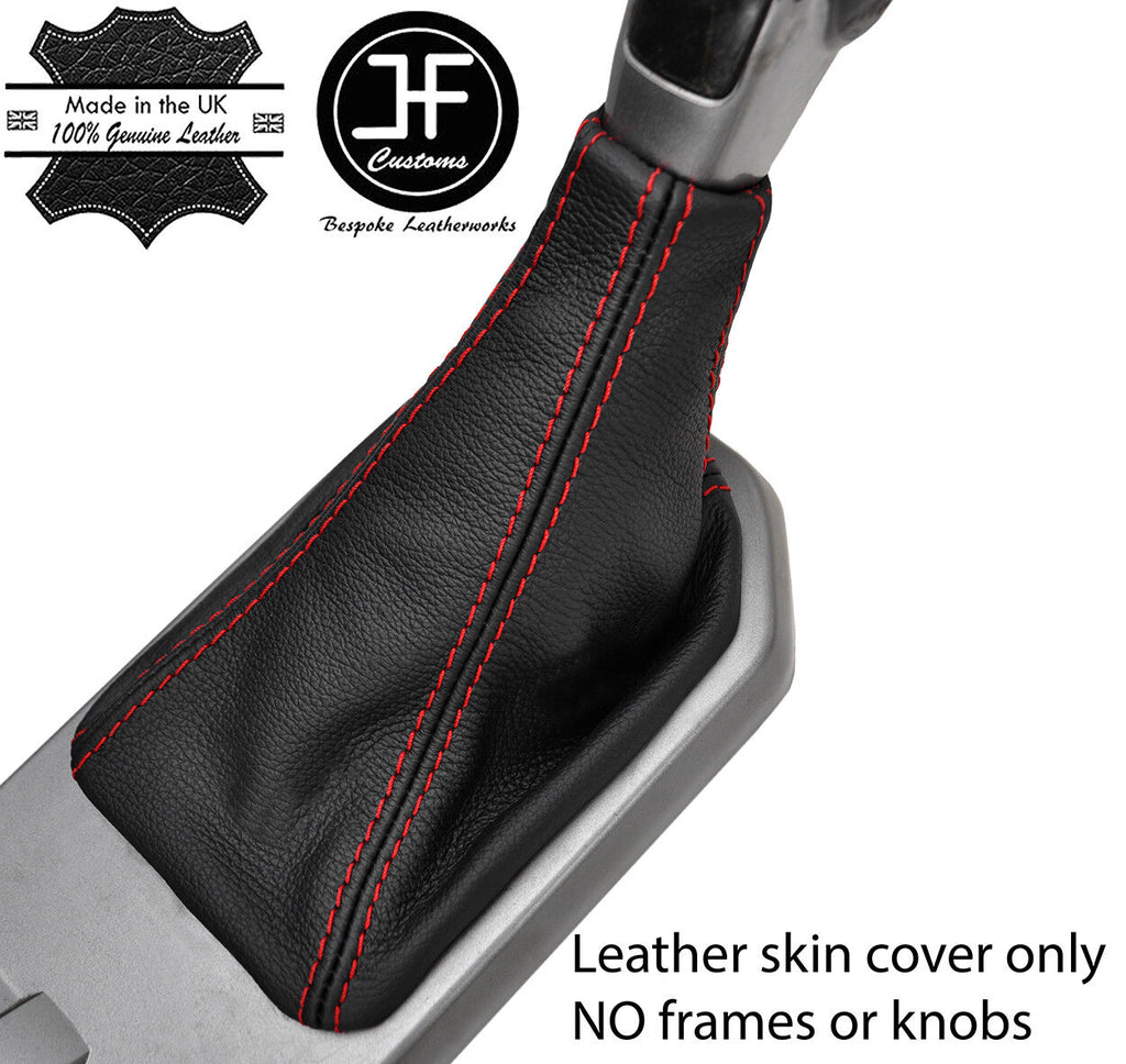RED STITCH TOP GRAIN LEATHER GEAR GAITER FOR LAND ROVER DISCOVERY 4 2009-2016