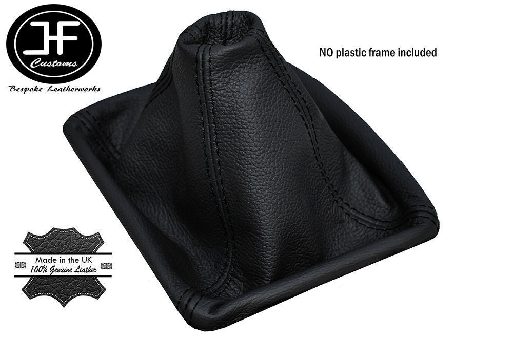 BLACK STITCH MANUAL LEATHER GEAR GAITER FITS MERCEDES W201 190E 1982-1993