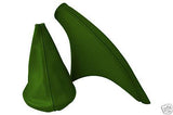 FITS CITROEN PICASSO GEAR&HANDBRAKE GAITER LEATHER GREEN CUSTOM NEW MADE IN UK