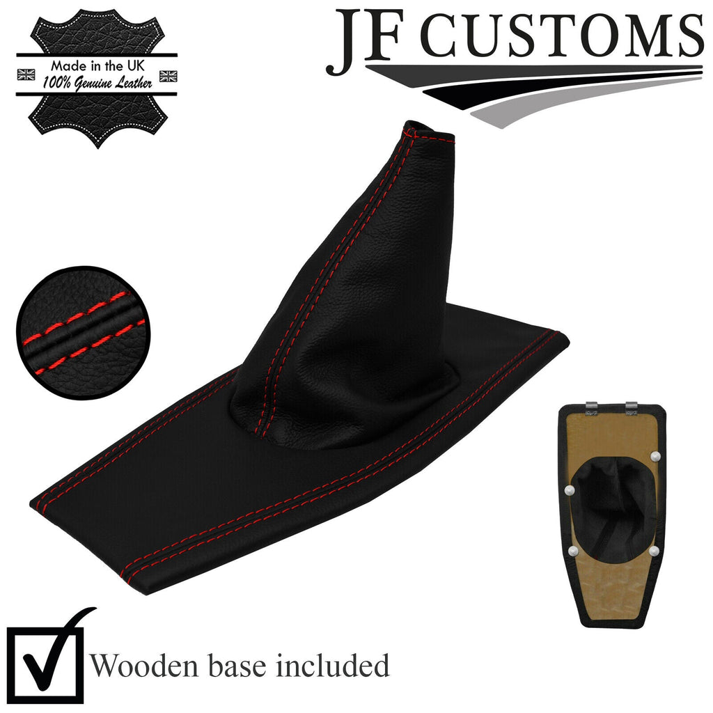 RED STITCH LEATHER GEAR GAITER + BASE FRAME KIT FOR TRIUMPH TR7 TR8 76-82 JF2