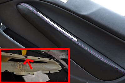 FITS HONDA CIVIC &TYPE R 96-00 2 XDOOR INSERTS COVERS PURPLE STITCH CUSTOM NEW